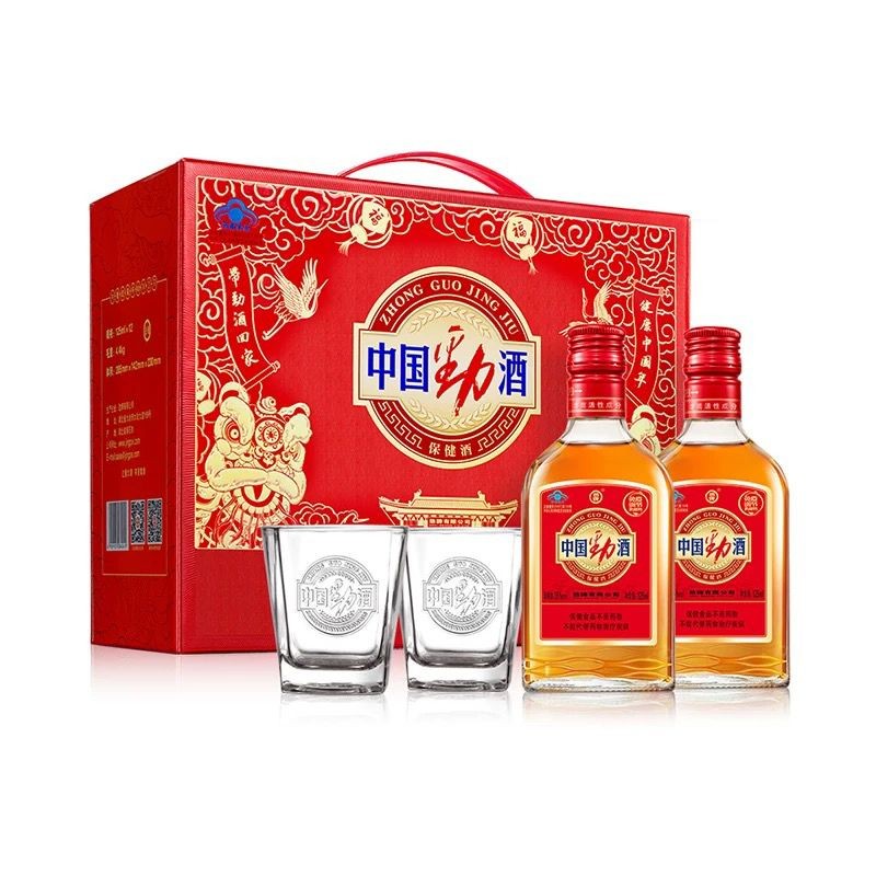 Jinpai 35-degree China Jinjiu 125ml*12 bottles of low-alcohol wine in gift boxes